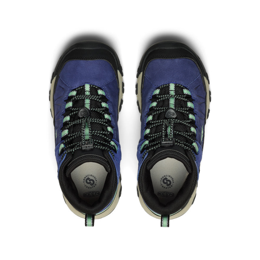 Big Kids' Targhee IV Waterproof Hiking Boot | Skipper Blue/Hemlock - Image 4