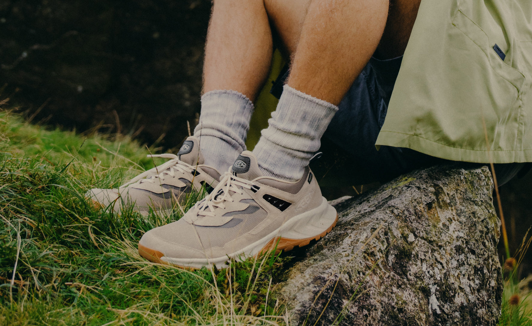 Men's Hightrail Waterproof Wide Hiking Shoe | Brindle/Birch - Image 7