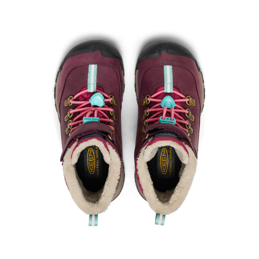 Little Kids' Kanibou Waterproof Winter Boot | Fig/Pink Lemonade - Image 4