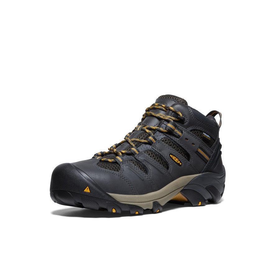 Men's Lansing Mid Waterproof (Steel Toe) | Raven/Tawny Olive - Image 3