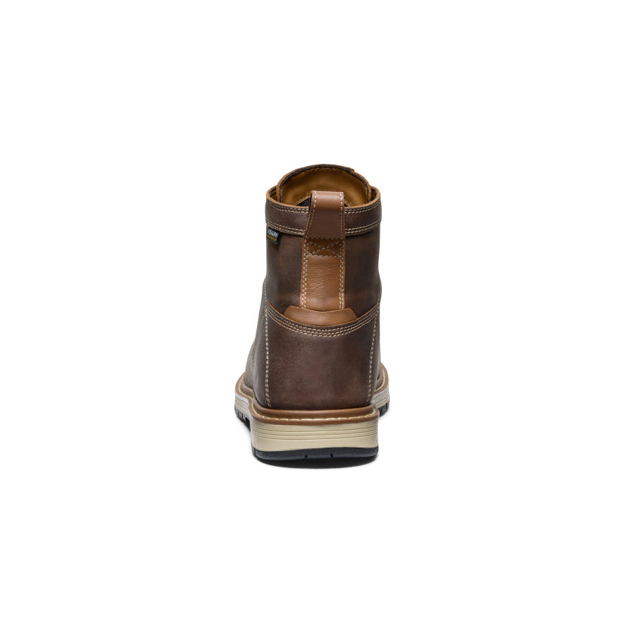 Men's San Jose 6 Waterproof 90° Heel Boot (Aluminum Toe) | Bison/Black - Image 5