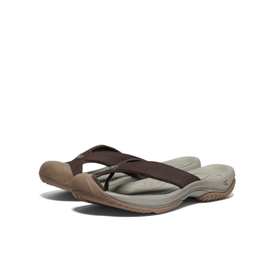 Men's Waimea Leather Flip-Flop | Java/Plaza Taupe - Image 2