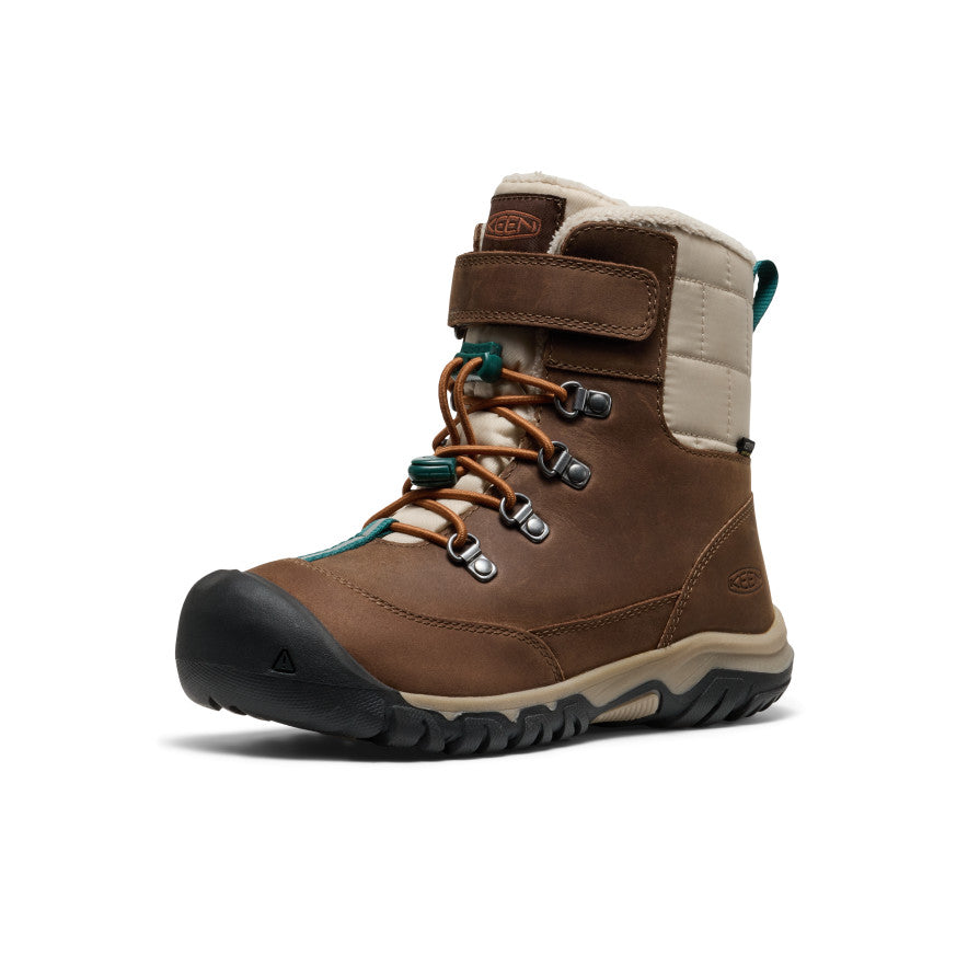Big Kids' Kanibou Waterproof Winter Boot | Dark Earth/Roasted Pecan - Image 3