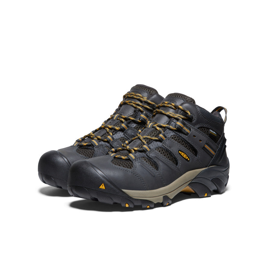 Men's Lansing Mid Waterproof (Steel Toe) | Raven/Tawny Olive - Image 2