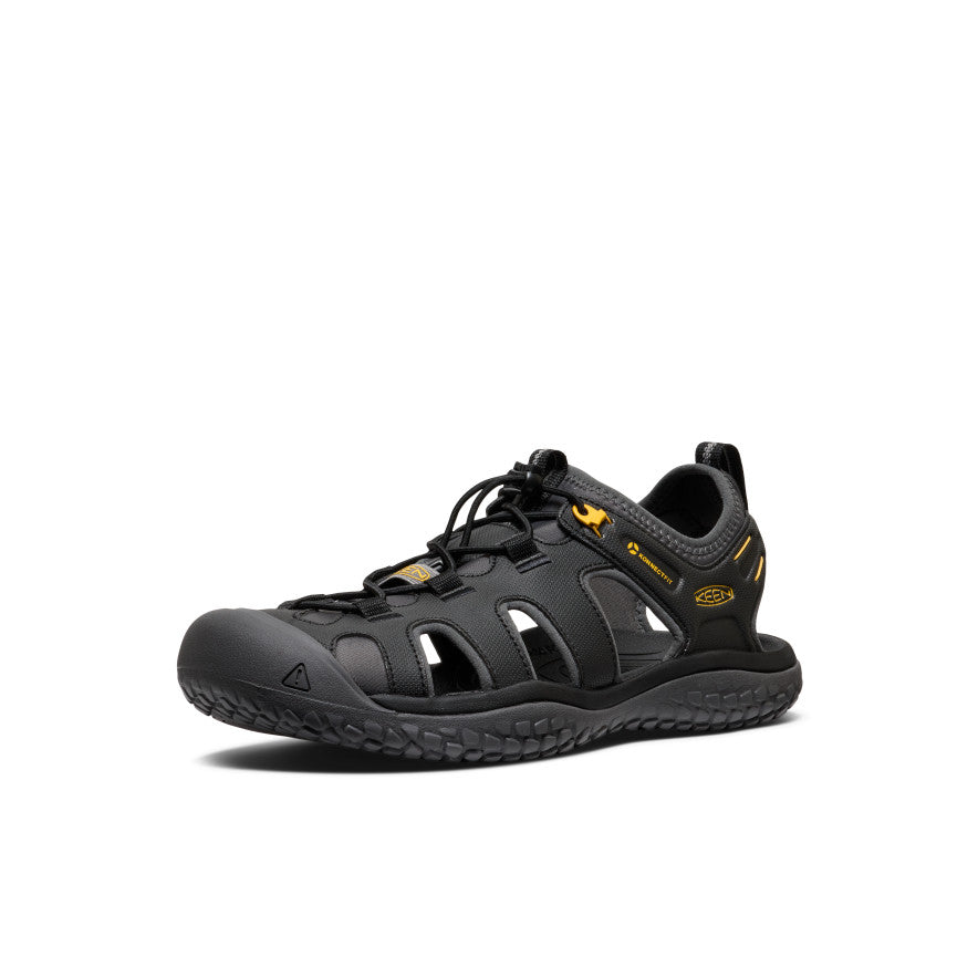 Men's SOLR Sandal | Black/Gold - Image 4