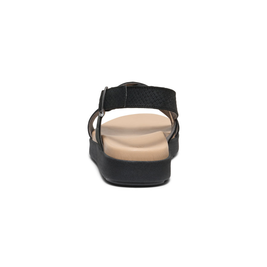 Women's Elle Luxe Cross Strap Sandal | Black/Black - Image 5
