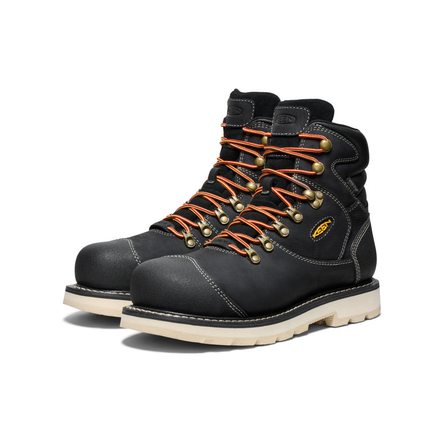 Men's Cincinnati+ 6 Waterproof 90° Heel Boot (Carbon Toe) | Black/Sandshell - Image 2