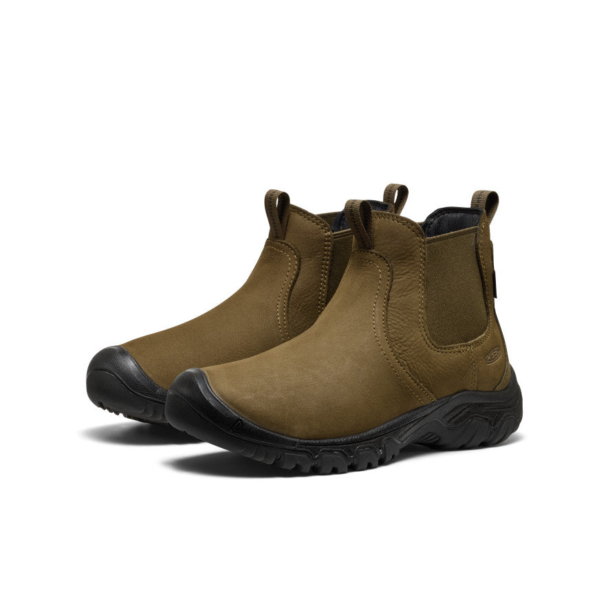 Women's Greta II Waterproof Chelsea | Dark Olive/Black - Image 2