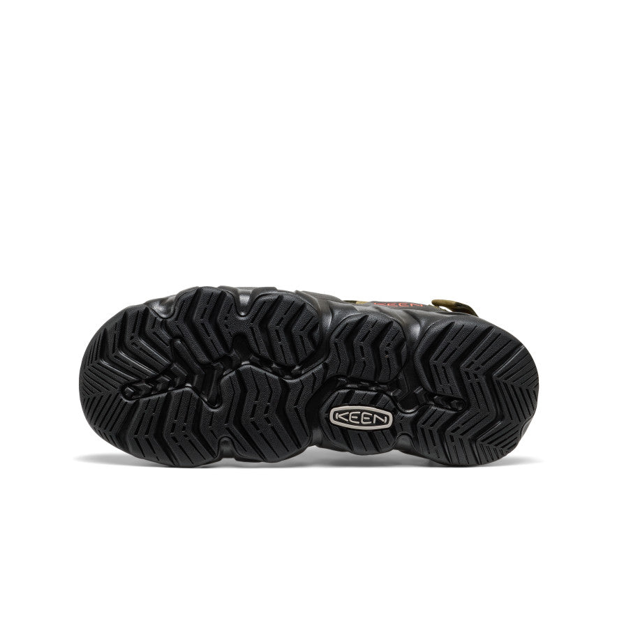 Men's Hyperport Fisherman Leather Sandal | Dark Olive/Black - Image 6