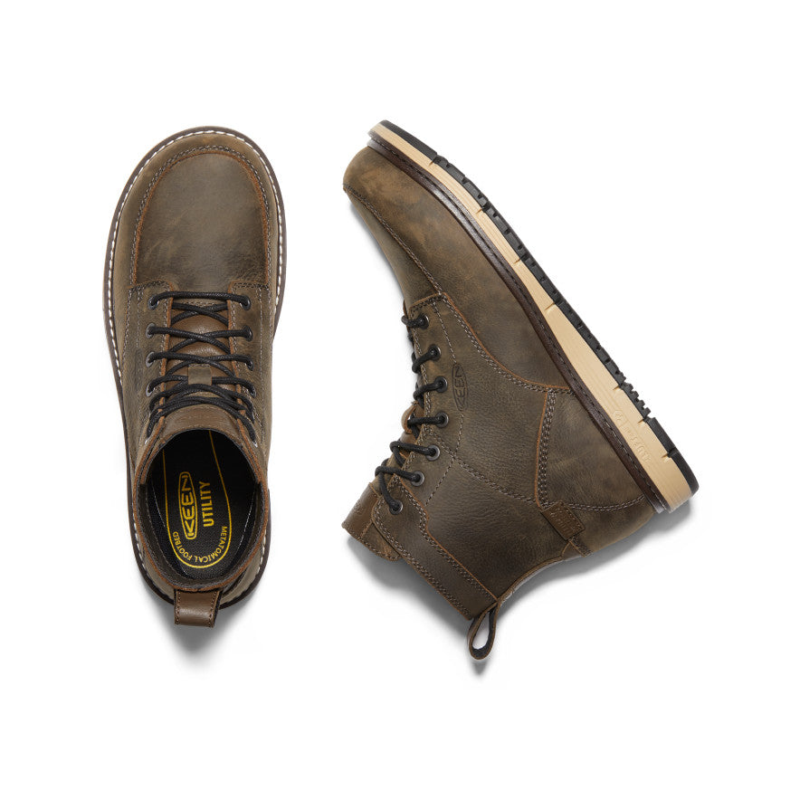 Men's San Jose 6 Waterproof Boot (Aluminum Toe) | Cascade Brown/Black - Image 4