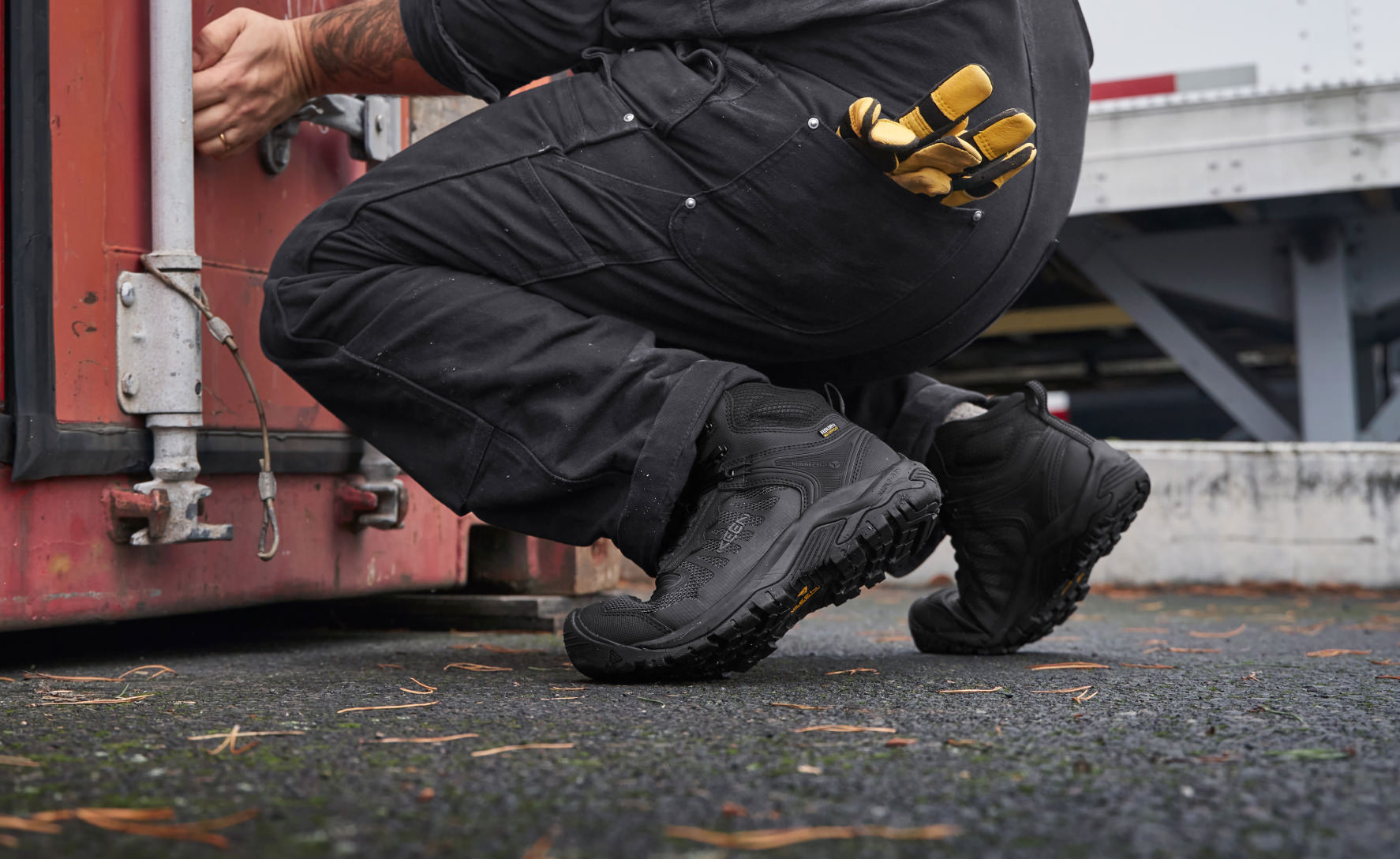 Men's Reno Waterproof Mid (Soft Toe) | Black/Black - Image 7