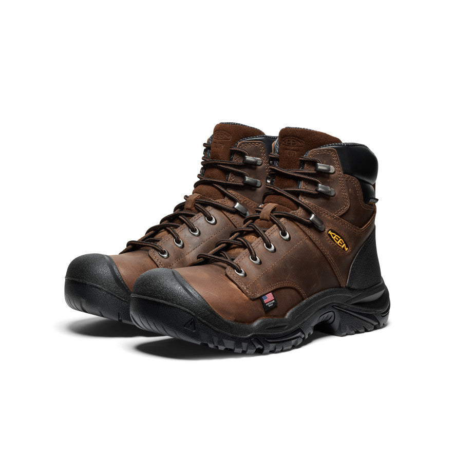 Men's Mt Vernon II 6 Waterproof Boot (Steel Toe) | Dark Earth/Black - Image 2