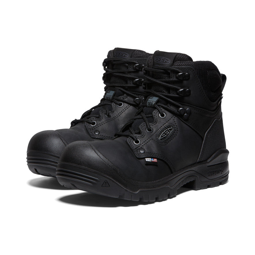 Men's Independence 6 Waterproof Boot (Soft Toe) | Black/Black - Image 2