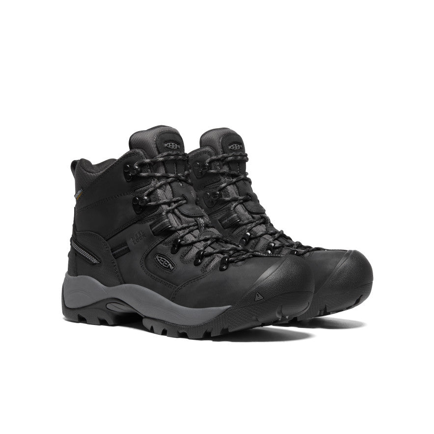 Men's Pittsburgh Energy 6 Waterproof Boot (Carbon Toe) | Black/Forged Iron - Image 2