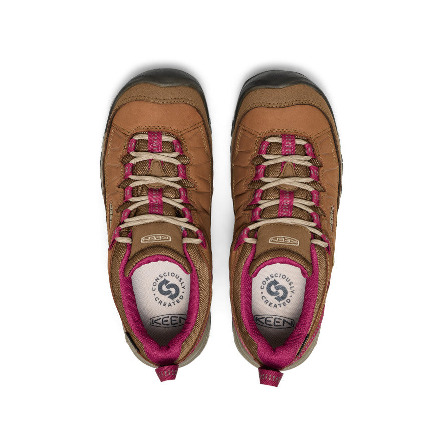 Women's Targhee IV Waterproof Hiking Shoe | Bison/Beaujolais - Image 4