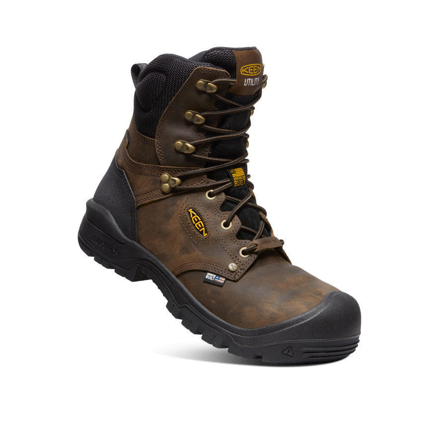 Men's Independence 8 Waterproof Boot (Carbon Toe) | Dark Earth/Black - Image 3