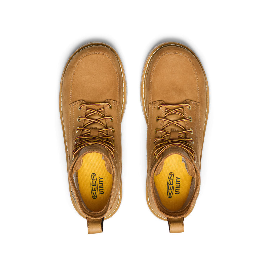 Men's San Jose 6 Waterproof 90° Heel Boot (Aluminum Toe) | Bistre/Gum - Image 4